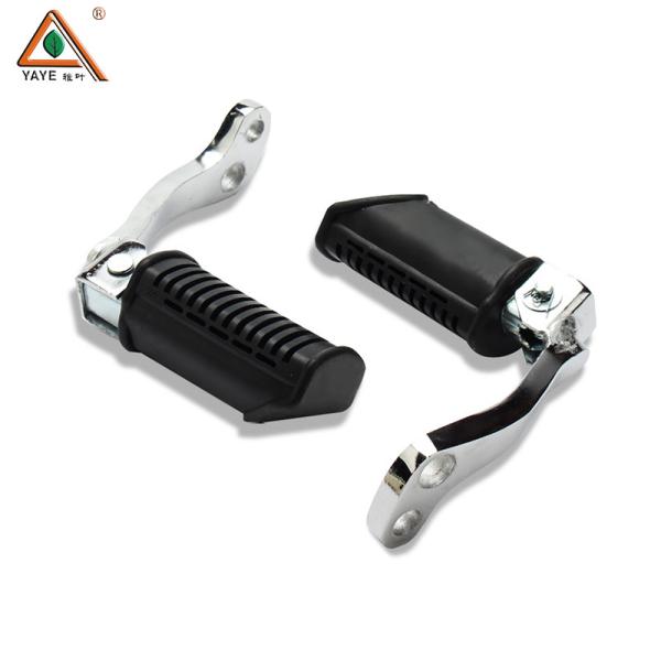 GN125 Motorcycle Front Footrest Parts Aluminum Rubber Wide Foot Pegs For Distribution