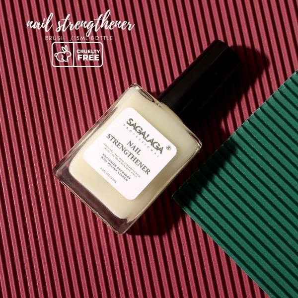 15 ml de traitement de renforcement des ongles doux blanc rose pour des ongles plus forts Croissance et durcissement AIR DRY Cure Time Logo personnalisé