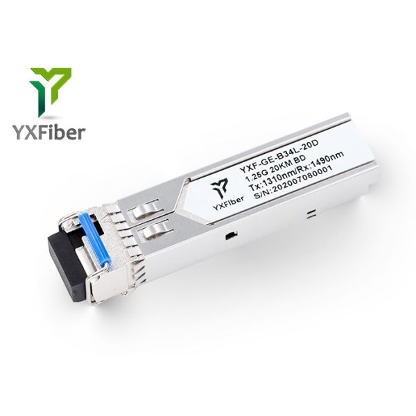1.25Gb/S 20KM 1310nm/1490nm Bidirectional Sfp Transceiver BIDI SFP Module LC
