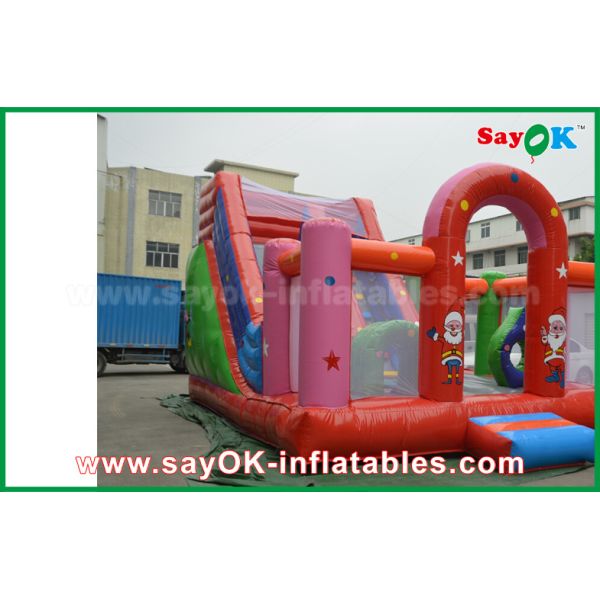 Надувной замок красной зоны взрыва прыжка ПВК раздувной водоустойчивой волшебный раздувной