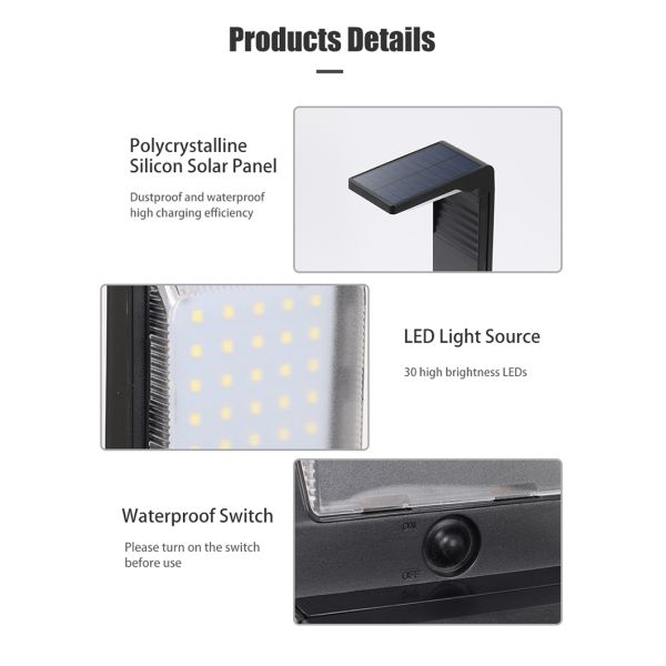 80 Ra Color Rendering Index Solar Lawn Light for Garden Decoration and Outdoor Lighting