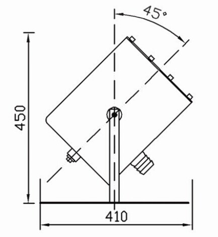 Stainless Steel Water Fountain Equipment Laminar Glass light fountains DN40 Connection