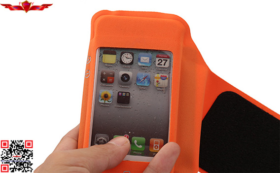 Hot Selling Outdoor Seamless Lycra Sports Armband Case For Iphone High Quality Multi Color