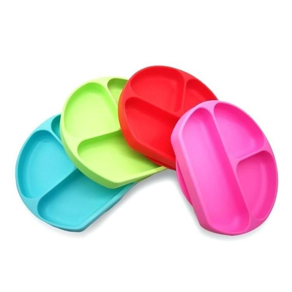 Durable And Flexible Silicone Baby Products Suction Plates For Baby Child