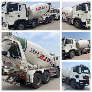 Pre-Owned Used HOWO 15m³ Cement Mixer Truck 8x4 Drive System Large Volume Mixing Drum Hydraulic Discharge Equipment