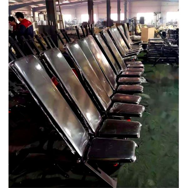 Steel Multi-Functional Gym Chair with Adjustable Bench Push-up and Down Inclined Fitness Features Home Gym