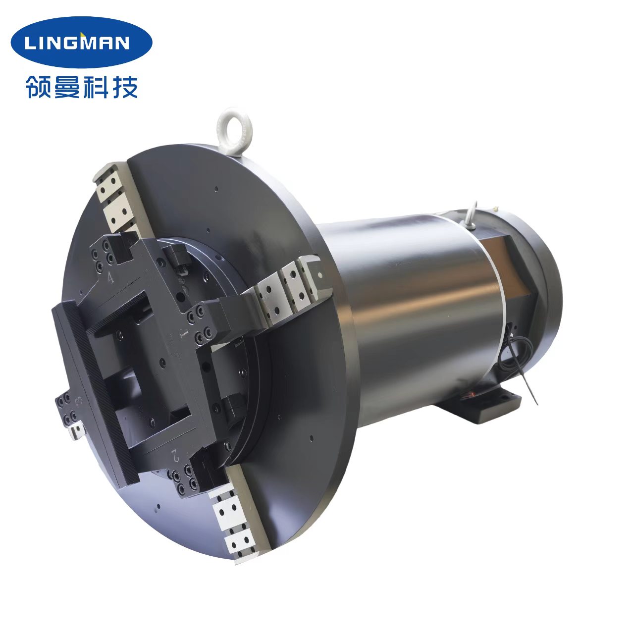 Laser Rotary Chuck 640mm Hollow Front Chuck 25KN Clamping Force Suitable for Pipe Cutting Machines with 560mm Jaw Stroke