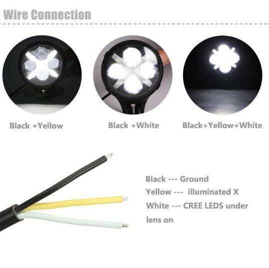 60W CREE LED Work Light Round White Fog Light For Jeep Wrangler Off Road 4X4