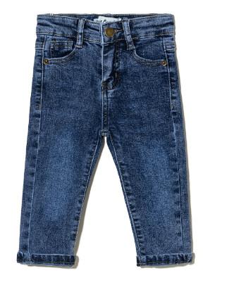 Trend Children Jeans Slim Fit Full Length Custom Logo Soft Fabric Denim Pants