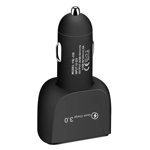 3 Ports USB Car Charger QC3.0 5V 7A 12V 1.8A For Mobile Phone