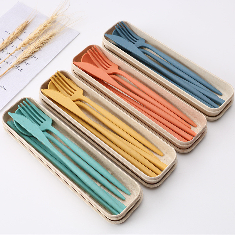 21*5.5cm Flatware кухни OCPO устанавливает палочки ножа ложки вилки установили со случаем