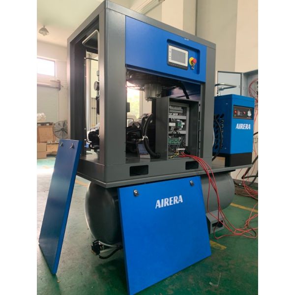 AIRERA AGSD-15 15kW Screw Air Compressor with Tank Mounted
