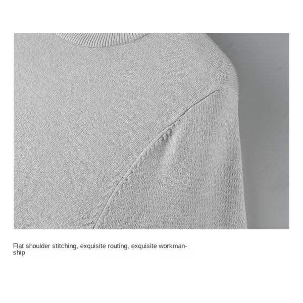 Men's Merino Wool Knitwear Stylish Lyocell Jumper Custom Solid Pullover Cashmere Cardigan