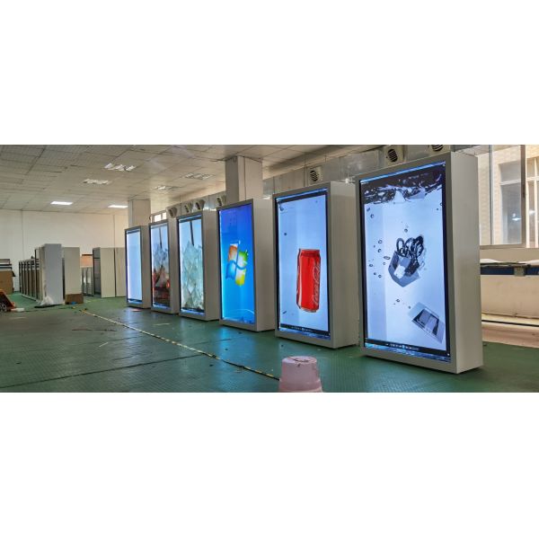 Conception de support de forme personnalisée 10,1-18,5 pouces boîte d'affichage LCD transparente Contraste HDMI VGA Interface USB