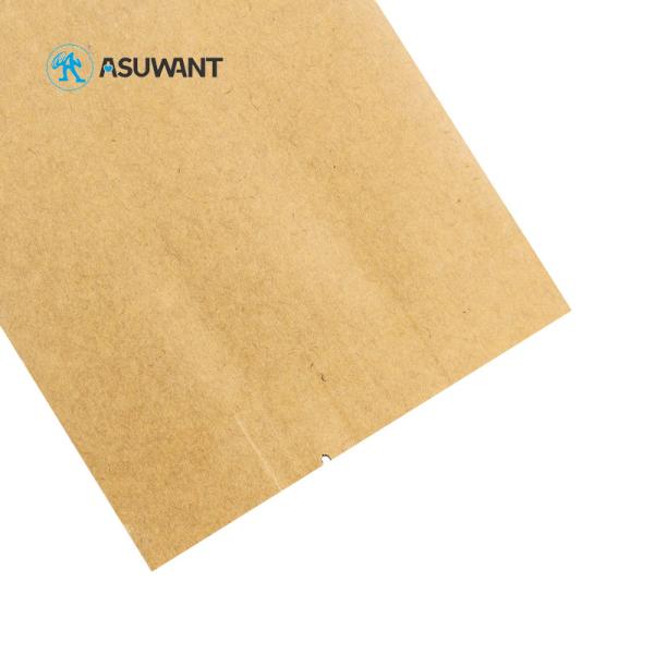 Smell Proof 9 Colors Kraft Paper Pouch Zipper Snack Packing