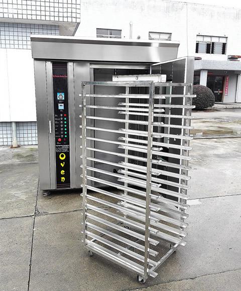 Customized Gas Heated 40 Tray Duck Baking Food Roaster Machine 120kg/H