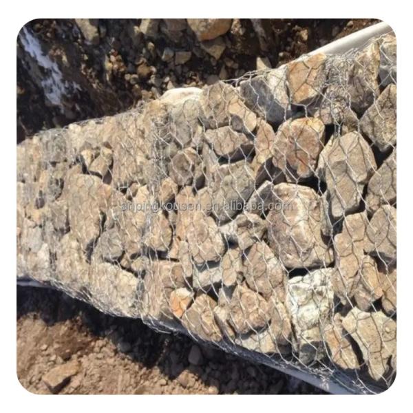 Galvanized Iron Wire Hexagonal Gabion Wall Cages Box with Punching Processing Service