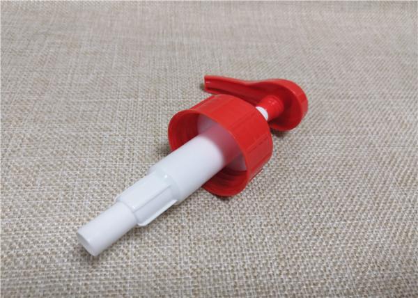 Red Liquid Dispenser Pump , Screw On Type Pump Dispenser Top 28 / 410