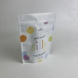 Custom Printed Stand Up Zipper Bags for Body Scrubs Matt Finish Resealable Plastic Packaging Bags