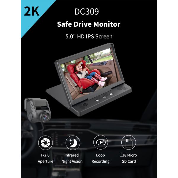 1080P 30fps  Baby Car Camera  5.0