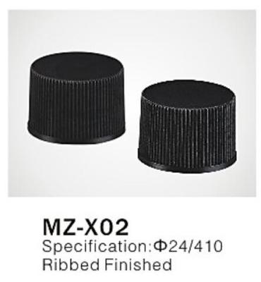 Φ24/410 PP/PET round plastic cap for cosmetic plastic bottle closure, ribbed finished