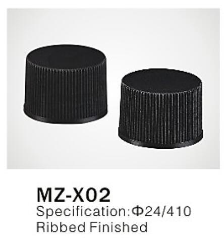 Φ24/410 PP/PET round plastic cap for cosmetic plastic bottle closure, ribbed finished