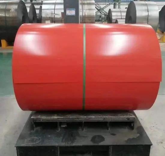 G550 DX51D DX52D Folha de Galvalume pré-pintada Ppgi bobina de aço PVDF revestimento