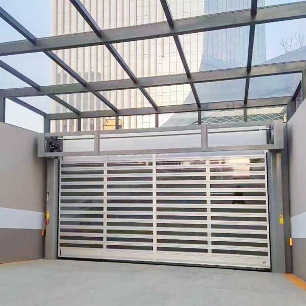 Automatic Commercial Aluminum Spiral High Speed Door Exterior Rapid Entry Garage Access System