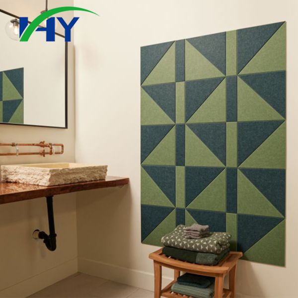 NRC 0.8 Studio Acoustic Wall Panels 2420*1220*12mm Green Sound Absorbing Wall Panels