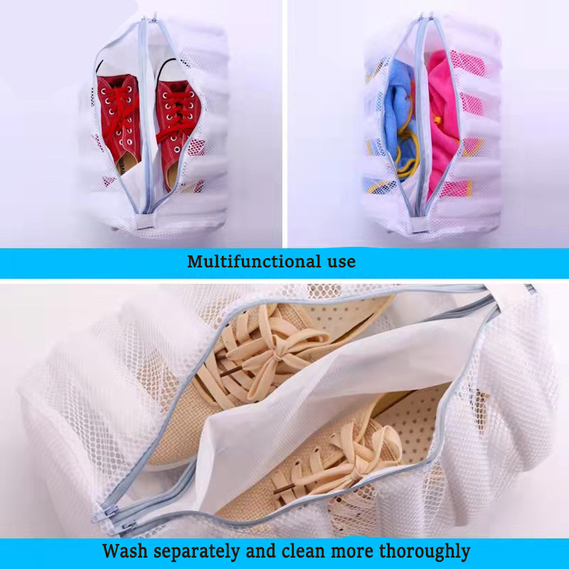 Multifunctional Mesh Laundry Bag , Shoe Washing Bag 37cm×23cm