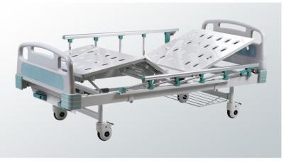 Cama de hospital manual aluída 2080x980x47mm do metal dois