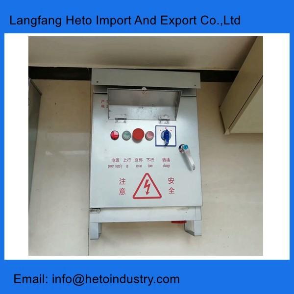 Building maintenance unit 2 meters aluminium cradle with wire winder in Indonesia for sale