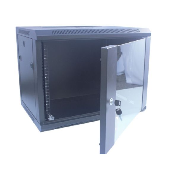 9U Server Rack Cabinet 19 Wall Mount Removable Black Data Cabinet/Network Rack