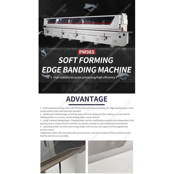 5KW Semi-J Rough Milling Automatic Edge Banding Machine for Cabinet Door Production