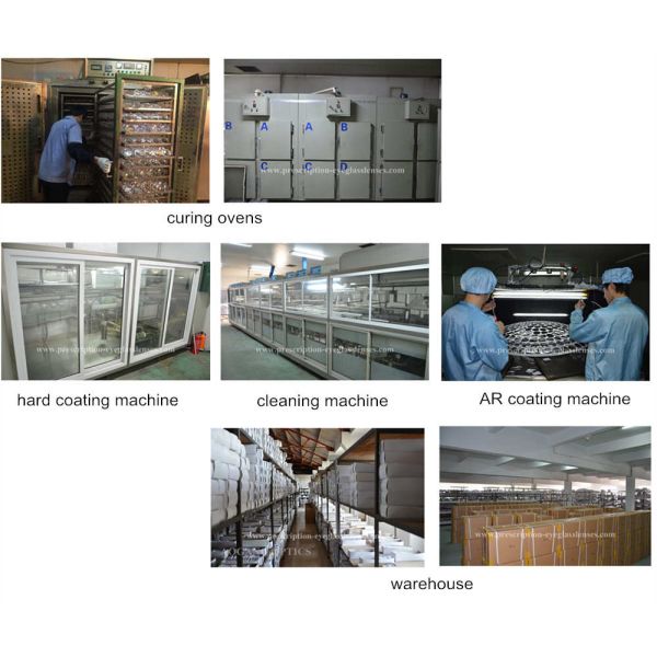 Hard Coating 1.59 Index Polycarbonate Lenses , Durable Scratch Proof Eyeglass Lenses