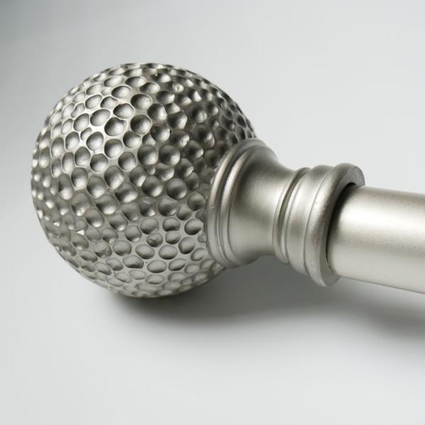 300MM Length Iron Pipe Style Curtain Rods Resin Finials