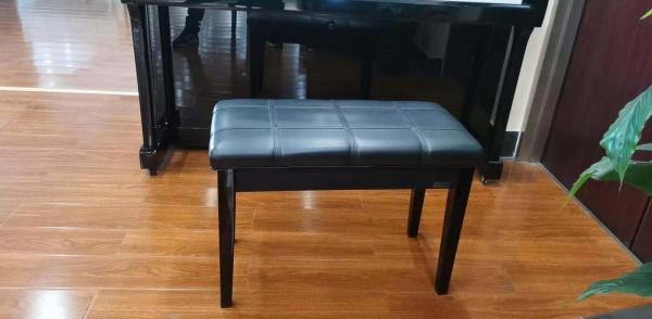 RQSONIC B08L Leather Cushion Metal Modern Piano Bench With for Mozart piano sonata to play
