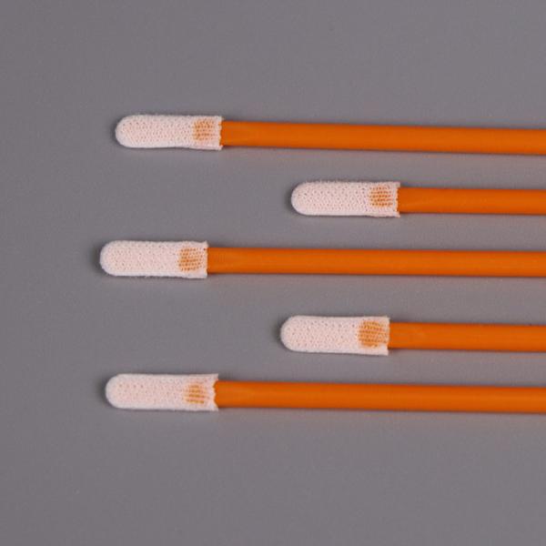 70mm Cleanroom Foam Swab Round Head 3.5mm Polyester Flat Cotton Buds
