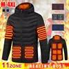 2022 Winter Puffer Coats Custom Waterproof USB Electrical Heated Jacket Men′s Down Coat