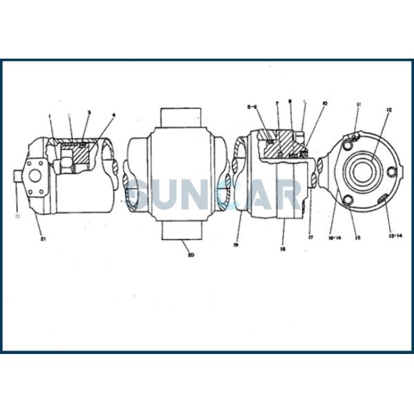 Кольцо уплотнения буфера CA5J3620 5J-3620 5J3620 URE печатает форму для машины C-A-T