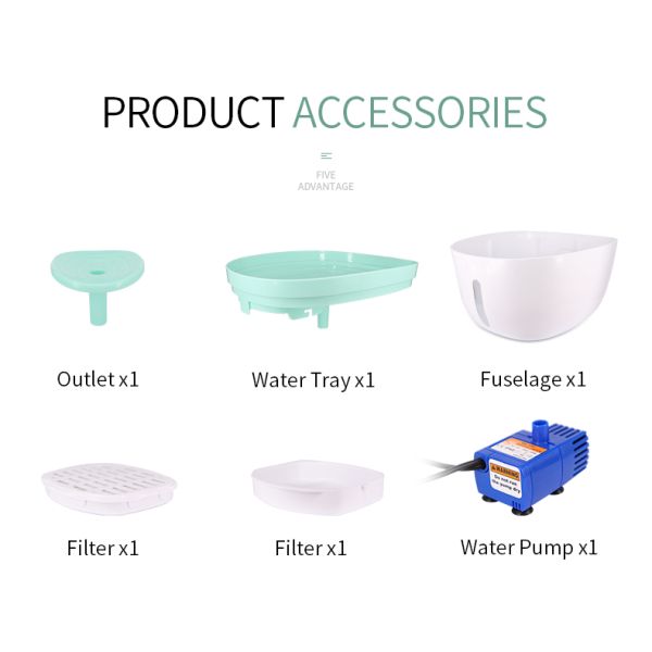 Вода любимца перемещения 2,2 литров и распределитель еды