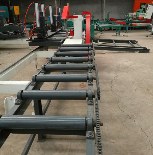 Double blades log sawing machine , electric table saw, wood cutting circular sawmill