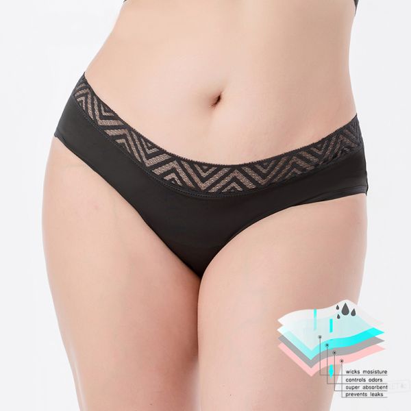 Plus Absorbent Period Pants Leak Proof Seamless Menstrual Period Underwear