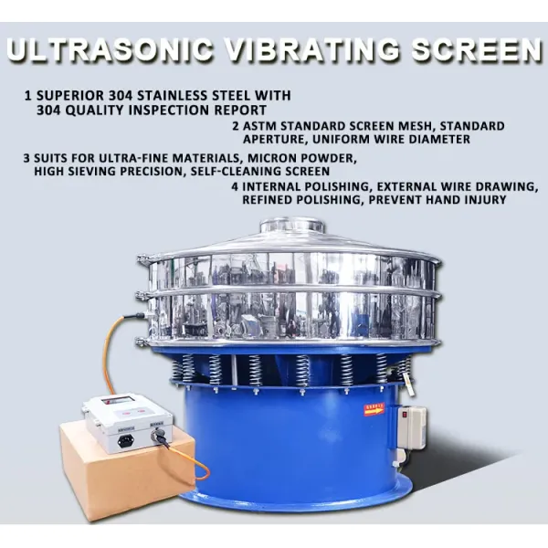 Centrifugal Vibrating Sieve Screen Ultrasonic Circular Vibrating Screen Separator