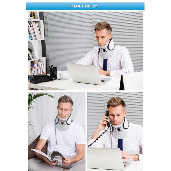 High quality portable traction and relaxation cervical device use