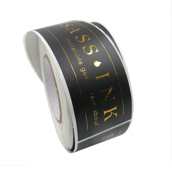 Vinyl BOPP 1000pcs Hot Stamping Sticker Customized Gold Packaging Labels Youfu