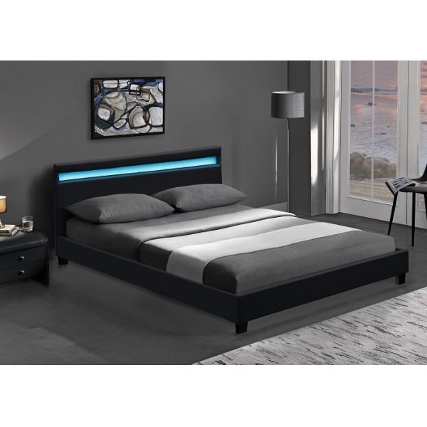 Роскошная обитая двуспальная кровать Faux кожаная со светлой аттестацией приведенной EN1725 BSCI