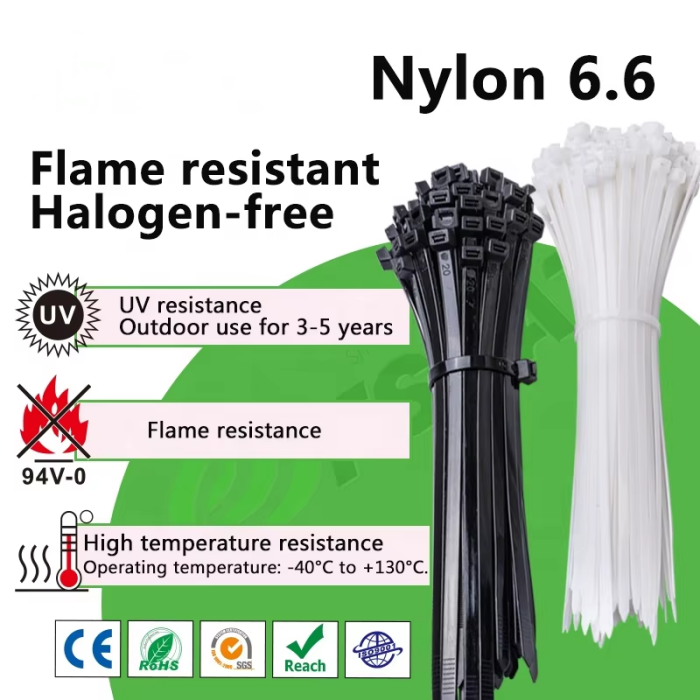 60mm-1500mm Length Self Locking Cable Ties Widely Used High Toughness