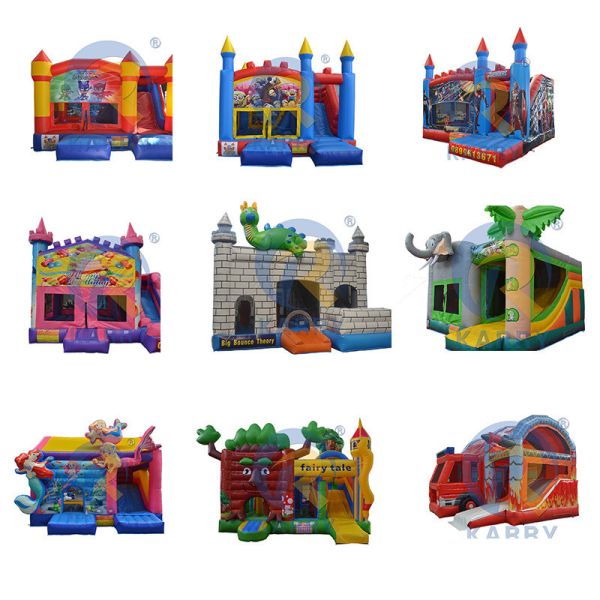 Repair Kits Included Traditional PVC Castle Water Slide Combo for Kids' Entertainment