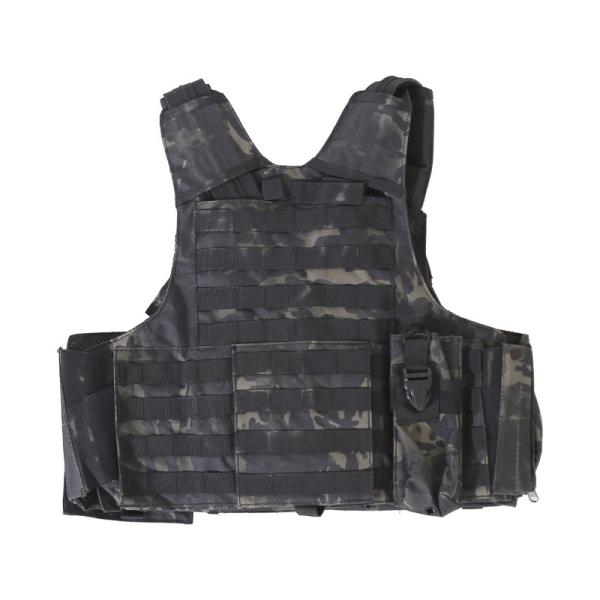 Veste multifuncional ajustável de tecido de poliéster para treino e proteção corporal